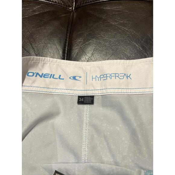 New O'NEILL Swim Trunks Boardshorts Green Blue HYPERFREAK Mens 34 Stretch Pocket - Picture 4 of 6